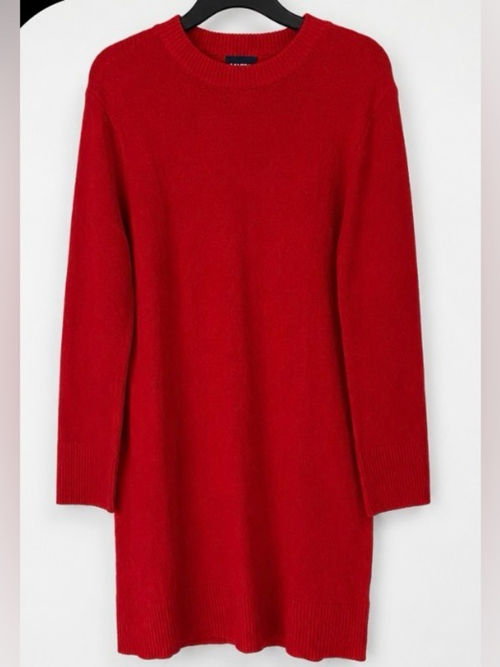 Lands' End Long Sleeve Red Sweater Dress